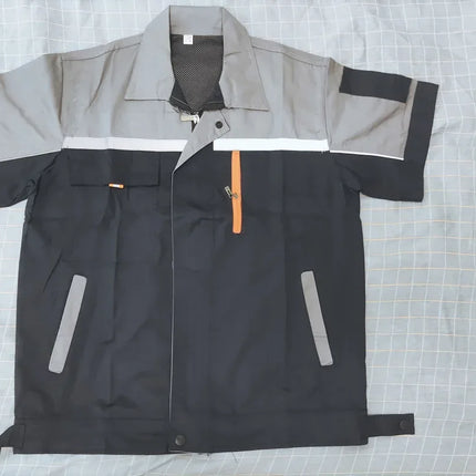 Summer Work Clothing Working Coveralls Reflective Thin Breathable Uniforms Household Worker Suit Work Coats For Cleaning Blouses-KarWorkwear