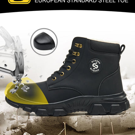 Men's Safety Shoes Anti-impact Steel Toe Puncture-resistant Kevlar Outdoor Construction Site Safety Boots Workshop Factory Work