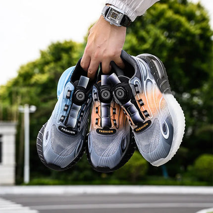 Rotating Buckle for Safety Shoes Men's Work Boot Breathable Light Steel Toe  Protective Sneakers Welted Business Security Shoes-KarWorkwear