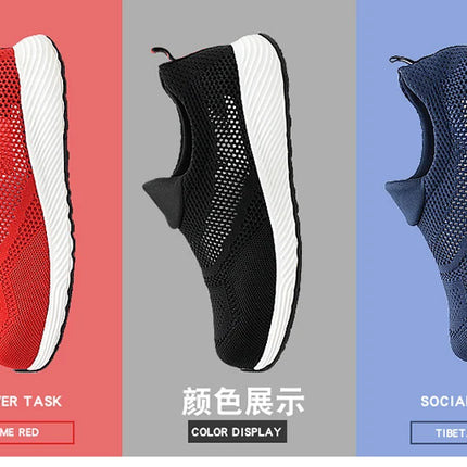 New 2022 Summer Breathable Men Casual Shoes Steel Toe Cap Indestructible Safety Working Shoes Outdoor Men Footwear-KarWorkwear
