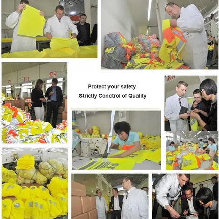 High Visibility Security Working Reflective  Vest Personalized Construction Traffic Outdoor  Cycling Wear