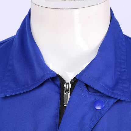 Men Women Short Sleeve Work Coat Workshop Shirts Motor Mechanic Uniform with Two-pocket T-shirts Man Workshop Overalls Top-KarWorkwear