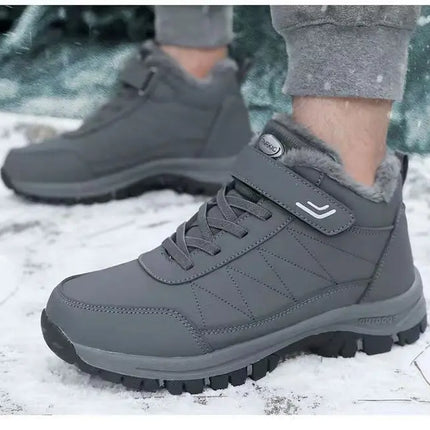 Winter velvet men's shoes Top Quality Casual Snow Boots Waterproof Warm Men boots Outdoor male Trekking Sneaker Botas Zapatos