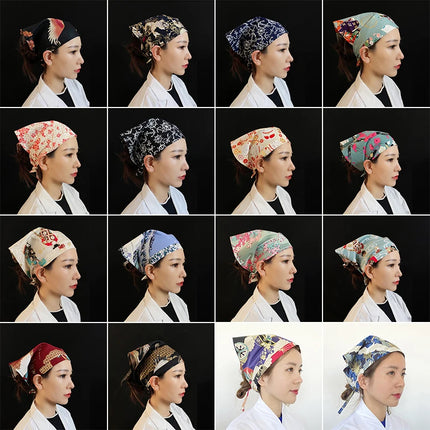 Japanese Chef Hat Kitchen Restaurant Waiter Sushi Caps Cuisine Cook Headscarf  Food Service Work Uniform Cap Pirate Hat-KarWorkwear
