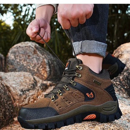 Trendy Classic Men Ankle Boots Wear Resisting Hiking Shoes Cow Suede Men Boot Comfortable Walking Sneaker For Man Tactical Shoes