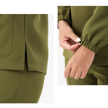 Unisex Medical Scrubs Set New Heat Preservation Thermostatic Fabric Nursing Robe Suit for Winter  Paramedic Coveralls Uniforms