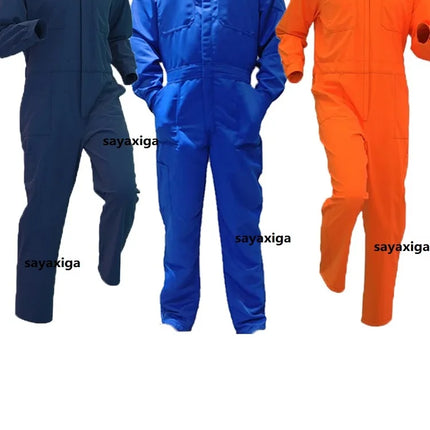 Autumn Worker One-piece Jumpsuit Overall Long Sleeve Factory Workshop Mechanical Auto Repairmen Painter Working Uniform Coverall