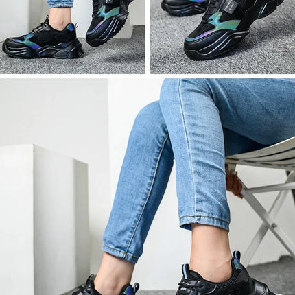 New Fashion 2024 Women's Safety Shoes Sneakers Women Anti-smash Anti-puncture Security Boots Protective Shoes Breathable-KarWorkwear