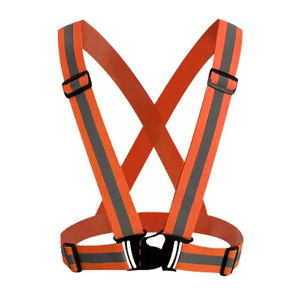 Reflective Safety Vests Lightweight Adjustable Elastic Vest Jacket Hi Vis Reflective Strips for Traffic Control Running Cycling