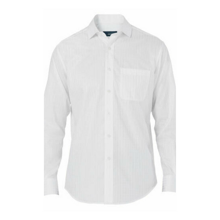 NNT Mens Dobby Long Sleeve Business Cotton Check Shirt Classic Formal CATDWY-KarWorkwear