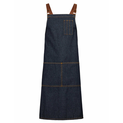 NNT Unisex Chef Memphi Cross Back Denim Apron Work Safety Tough Durable CATK2M-KarWorkwear