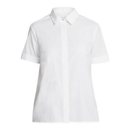 NNT Womens Stretch Cotton Blend Business Sunray Pleat Back Short Sleeve CATU62-KarWorkwear