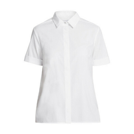 NNT Womens Stretch Cotton Blend Business Sunray Pleat Back Short Sleeve CATU62-KarWorkwear