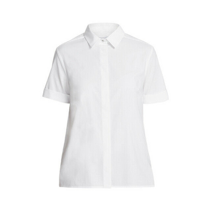 NNT Womens Stretch Cotton Blend Business Sunray Pleat Back Short Sleeve CATU62-KarWorkwear