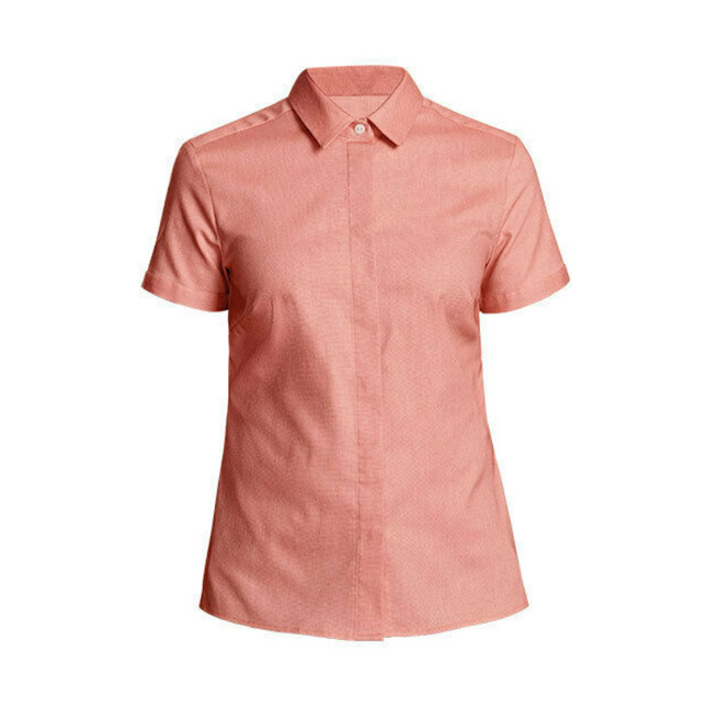 NNT Womens Short Cuff Band Sleeve Formal Shirt Tunic Classic Business CATU5J-KarWorkwear