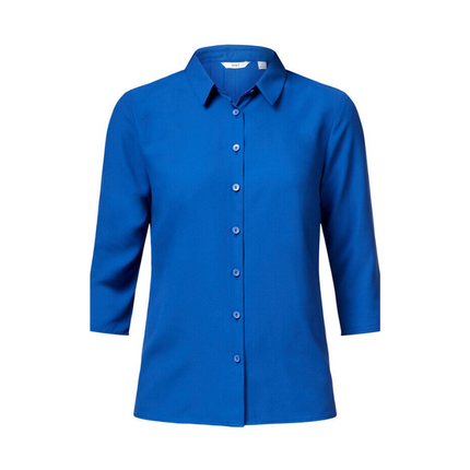 NNT Womens 3/4 Sleeve Pleat Detail Formal Blouse Classic Fit Business CATUDK-KarWorkwear
