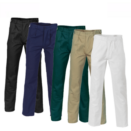 DNC Workwear Mens Cotton Drill Work Pants Comfortable Heavyweight Work 3311-KarWorkwear