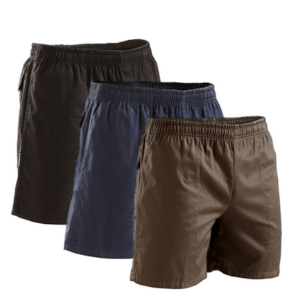 Stubbies Ruggers Mens Long Leg Shorts Draw Cord Cotton Elastic Waist Work SE214X-KarWorkwear