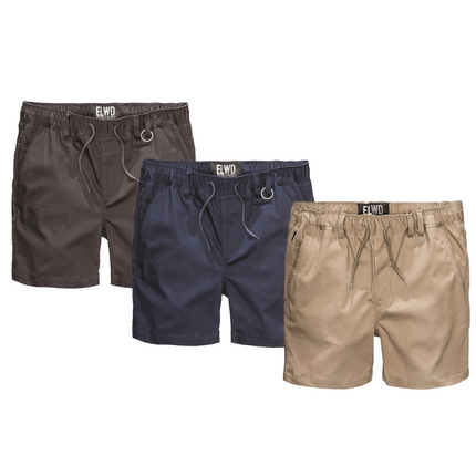 Elwood Mens Elastic Basic Short Summer Stretch Comfortable Workwear EWD204-KarWorkwear