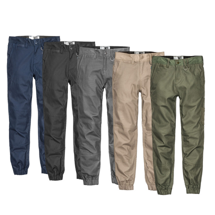Elwood Women Cuffed Pant Stretch Canvas Elastic Cuff Comfortable Workwear EWD503-KarWorkwear