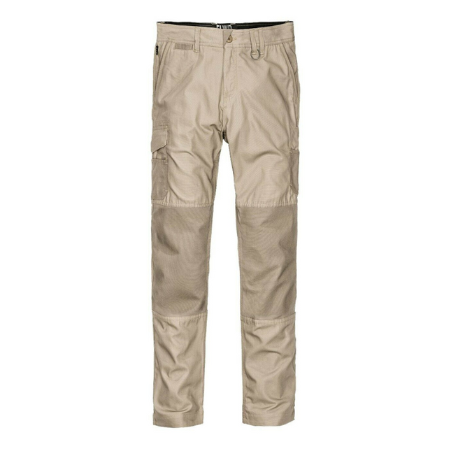 Mens Elwood Slim Pants Stretch Canvas Work Utility Safety Tradie Phone EWD105-KarWorkwear