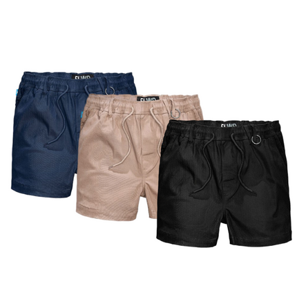 SALE Elwood Mens Elastic Basic Short Summer Stretch Comfortable Workwear EWD206-KarWorkwear