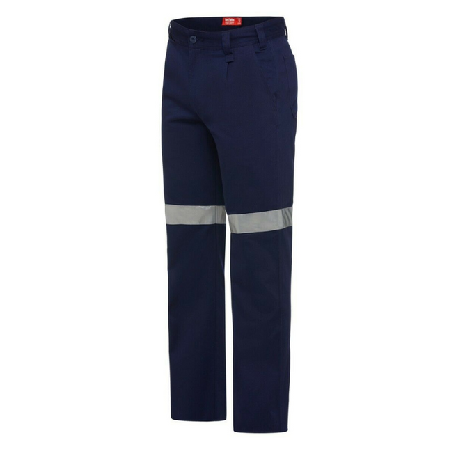 Mens Hard Yakka Core Drill Pants Taped Cotton Phone Pleated Tough Strong Y02540-KarWorkwear