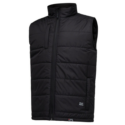 Hard Yakka Mens Puffa 2.0 Vest Water Repellent Insulated High Collar Warm Y21418-KarWorkwear