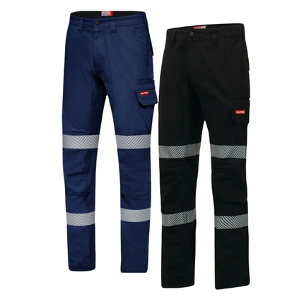 Hard Yakka Canvas Cargo Pant Tough Double Layer Knees Reflective Stretch Y02855-KarWorkwear