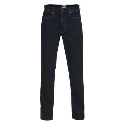 Hard Yakka Mens Mustang Stretch Jeans Denim Tough Brass Zip Classic Fit Y43434-KarWorkwear