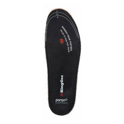 KingGee Mens Tradie Insoles Memory Foam Comfort Trim To Fit Work Safety K09500-KarWorkwear