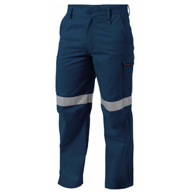 KingGee Mens Reflective WorkCool Pants Triple Stitching Taped Work Safety K53800-KarWorkwear