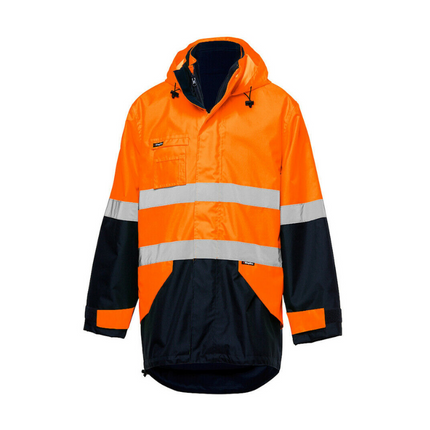 KingGee Hi Vis Reflective Insulated Jacket Construction Waterproof K55010-KarWorkwear