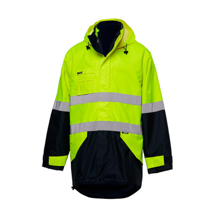 KingGee Hi Vis Reflective Insulated Jacket Construction Waterproof K55010-KarWorkwear