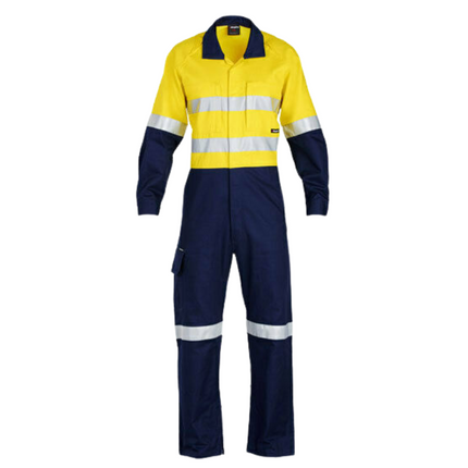 KingGee Mens WorkCool 2 Spliced Overall Work Comfy Safety Cotton Ripstop K51540-KarWorkwear