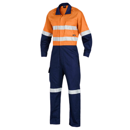 KingGee Mens WorkCool 2 Spliced Overall Work Comfy Safety Cotton Ripstop K51540-KarWorkwear