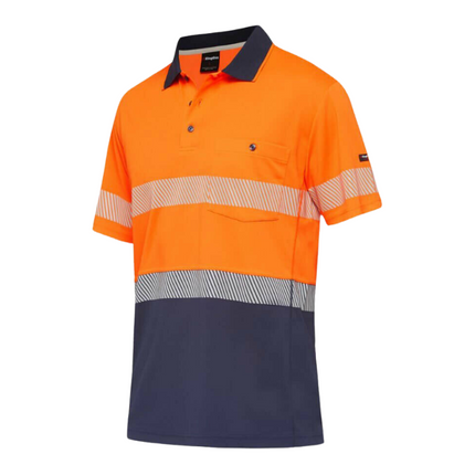 KingGee Men Workcool Hyperfreeze Shirt Top Polo Short Sleeve Taped Work K54215-KarWorkwear