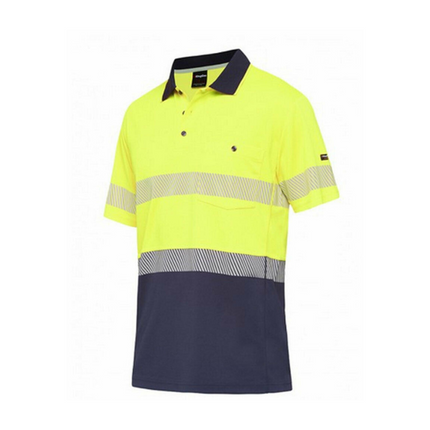 KingGee Men Workcool Hyperfreeze Shirt Top Polo Short Sleeve Taped Work K54215-KarWorkwear