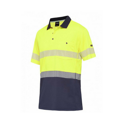 KingGee Men Workcool Hyperfreeze Shirt Top Polo Short Sleeve Taped Work K54215-KarWorkwear