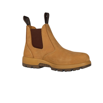 Hard Yakka Mens Outback Leather Pull on Steel Toe PR Safety Boot Y60174-KarWorkwear