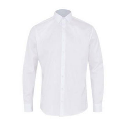 NNT Mens Stretch Twill Long Sleeve Shirt Classic Fit White Button Shirt CATJCB-KarWorkwear