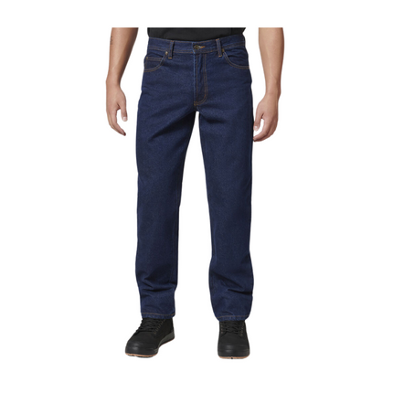 Hard Yakka 2 Pack Mens Heavy Duty Washed Straight Denim Work Jeans Y03514-KarWorkwear