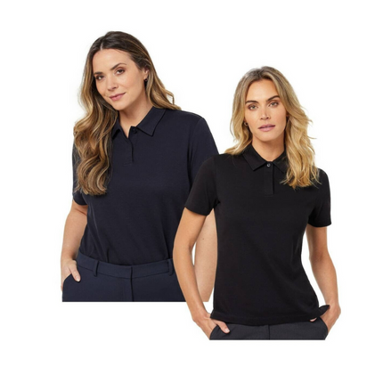 NNT Womens Cotton Pique Collared Soft Button Comfy Classic Polo CATUT4-KarWorkwear