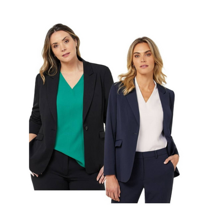 NNT Womens Crepe Stretch Comfortable Relaxed Lightweight Longline Jacket CAT1H8-KarWorkwear