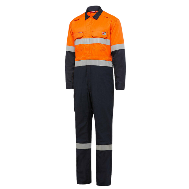 Hard Yakka Safety SheildTec Fire Resistant Coverall Overall Taped Hi-Vis Y00055-KarWorkwear