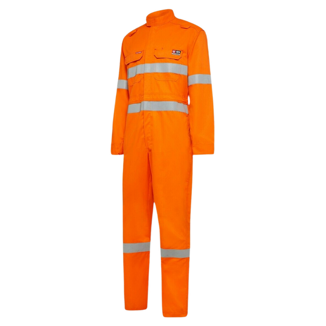 Hard Yakka Safety SheildTec Fire Resistant Coverall Overall Taped Hi-Vis Y00080-KarWorkwear