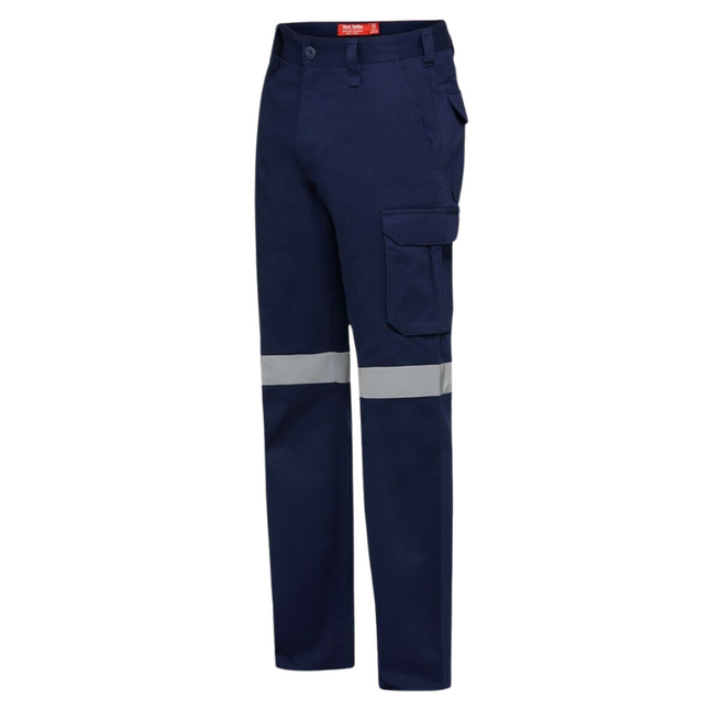 Mens Hard Yakka Gen Y Cargo Cotton Drill Pants Safety Taped Heavy Duty Y02750-KarWorkwear