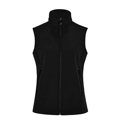 NNT Mens Ladies Bonded Fleece Zip Vest Warmth Black Sleeveless Style CAT748-KarWorkwear