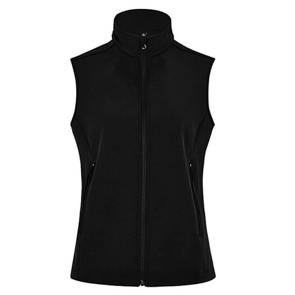 NNT Mens Ladies Bonded Fleece Zip Vest Warmth Black Sleeveless Style CAT748-KarWorkwear