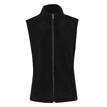 NNT Mens Polar Fleece Vest Classic Fit Black Front Zip Opening Vest CAT745-KarWorkwear
